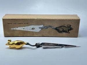 Michael Aram Mouse Cheese Knife - 9" Signed Stainless Steel 1997 In Box '97 - Picture 1 of 7