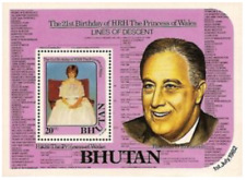 Bhutan #MiBl89A MNH 1982 Diana Birthday Roosevelt FDR [334]