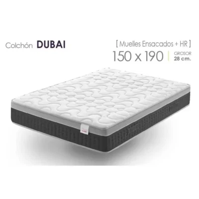 Colchón Viscoelástica  DUBAI 150x190 Tapas acolchadas en Tejido Strech Planchas - Imagen 1 de 4