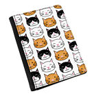 3 Cats Pattern Passport Holder Cover Case Wallet - Tabby Black White Ginger Cute