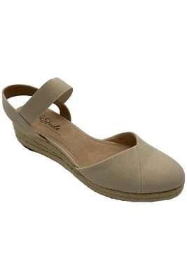 LifeStride Women's Kimmie Espadrille Wedge Sandals Beige Canvas - Image 1 of 3