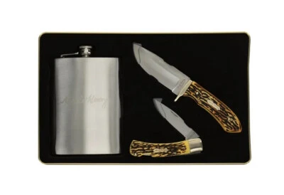 BTI Tío Henry 3 piezas Regalo Lata Hoja Fija y Hoja Plegable Combo con Frasco 1130012 Foto 1 de 2