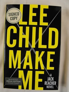 AUTOGRAPHED Lee Child Book - JACK REACHER "Make Me" HC DJ 2015 1st Ed 1st Print - Picture 1 of 7