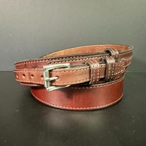 HANKS Cinture The RANGER Marrone Pelle Piena Pelle Uomo Taglia 44 Made in USA - Foto 1 di 9