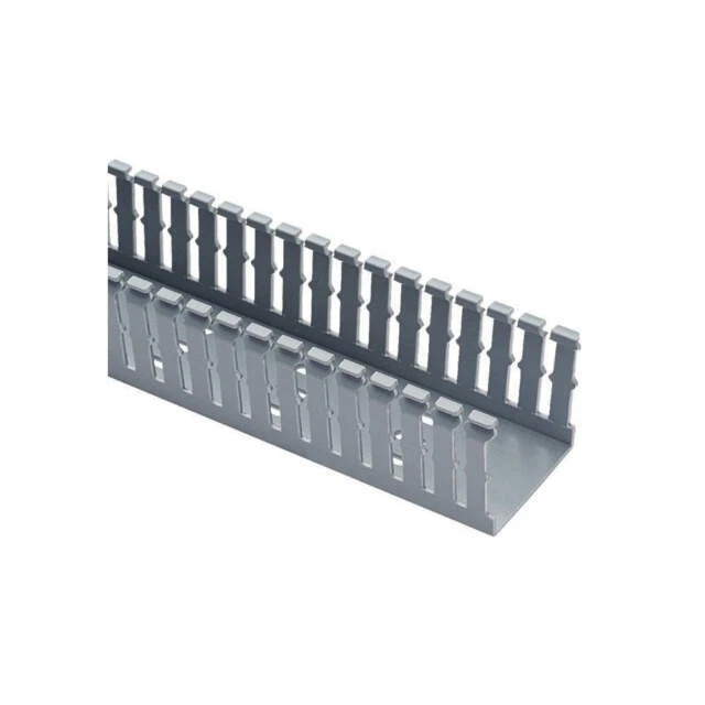 Panduit PVC Type F Narrow Slotted Duct - Light Gray (F3X3LG6)