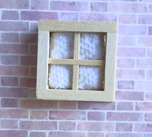 Dollhouse Miniature Wooden House-Works 4 Light Window #H5004 - Picture 1 of 2