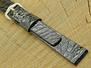JB Champion Crocodile w Silver Tone Buckle Vintage Watch Band 16mm NOS Unused - Picture 1 of 5