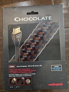 AudioQuest Chocolate 2M HDMI - New In Box - Picture 1 of 2