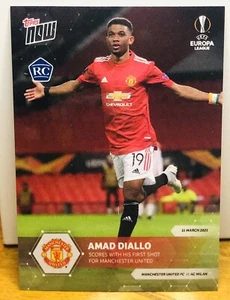 (20) 2021 Topps Now Amad Diallo RC ROOKIE #001 MINT 1st Card QTY - Picture 1 of 3