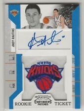 Andy Rautins 2010-11 Playoff Contenders #146 Auto Autograph Patch Rookie Knicks