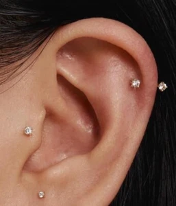 Horse shoe piercing Lip Nose Hoop Septum Ear Ring Lobe Tragus Helix Small - Picture 1 of 9