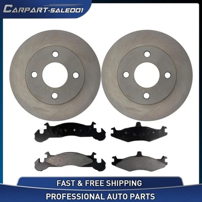 Kit de pastillas de freno rotores de disco delanteros de 9,13" para Dodge Charger Omni 1983 1,7 L Foto 1 de 4