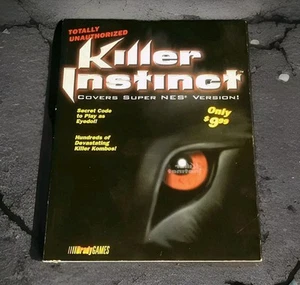 Killer Instinct Super Nintendo Game Book SNES Code Book Strategy Guide Manual - Picture 1 of 9