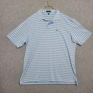 Peter Millar Crown Crafted Polo Shirt Men 2XL Blue Jubilee Striped Performance  - Bild 1 von 16