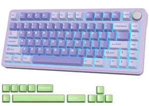 Teclado inalámbrico para juegos M75 cremoso 75 % mecánico, RGB intercambiable en caliente personalizado... - Imagen 1 de 8