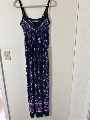 Bailey Blue Blue Multicolor Long Casual Sleeveless Dress Women's Size Small - Image 1 of 4
