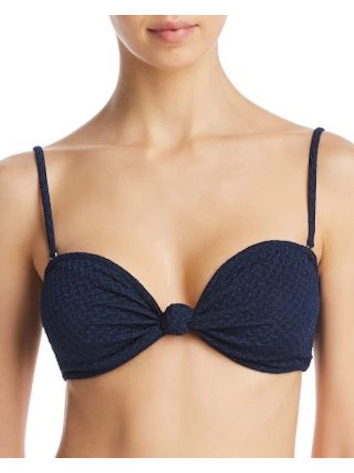 MINKPINK Indigo Fortunate Knot Bandeau Bikini Set Medium Yap1021