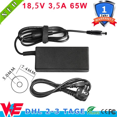 Netzteil 18.5V 3.5A HP Compaq dv5-1015eg 6735s 6730s nc2400 nc4400 NX9420 7.4mm - Bild 1 von 4