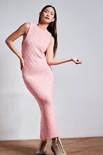 Rue Stiic "Esther" knitted open back maxi dress in orchid size L