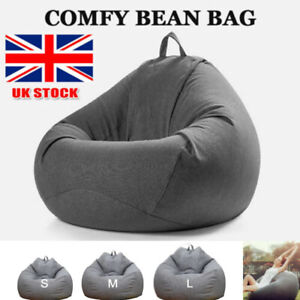 Large Bean bag Cover Teen Bean Bag Chair Kids Seat Adult Children Chair Cover UK 
