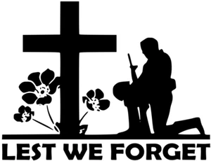 Lest We Forget Heroes Soldier/Military/Charity Car/Van Sticker (Vinyl Decal) - Picture 1 of 6