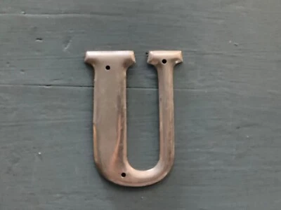 Letra de metal de aluminio vintage número 3 pulgadas Steam Punk gráfico industrial ELECCIÓN Foto 1 de 4