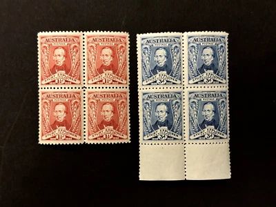 Australia: 1930 Exploración del Centenario del Río Murray por el Capitán Stuart, MNH. Foto 1 de 2