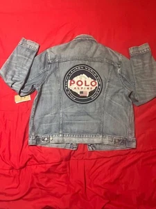 Polo Ralph Lauren Alpine World Cup Racing Men's Denim Jeans Jacket (XL) - Picture 1 of 8
