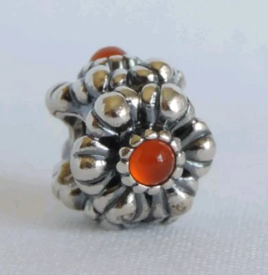 Pandora Auténtico Julio Cornalina Cumpleaños Flores Dije s925ALE  Foto 1 de 4