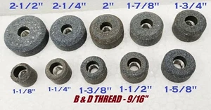 VALVE SEAT GRINDING STONES SET OF 10 PCS For B&D HOLDER 9/16" Thread 80 Grit 10n - Bild 1 von 4