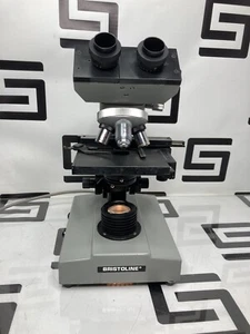 Bristoline Bristolscope Binocular Tabletop Bench Microscope 3 Objectives 852938 - Picture 1 of 12