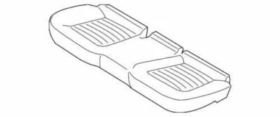 Conjunto de cubierta de asiento central trasero original Ford Fusion 2013-2016 DS7Z-5463804-AA Foto 1 de 2