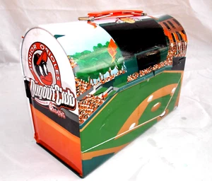 RARO Lunchbox Baltimore Orioles Dugout Club DOME in metallo - Foto 1 di 5