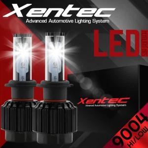 XENTEC LED Headlight kit 488W 48800LM 9004 HB1 6000K 1988-1992 Audi 90 Quattro - Picture 1 of 11