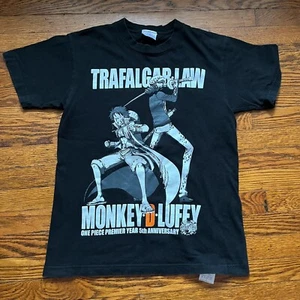 Universal Studio Japan Exclusive One Piece 5th Year Anniversary T-Shirt Black Sm - Picture 1 of 8