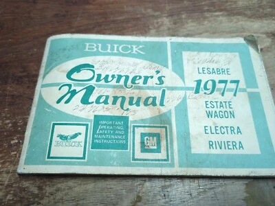 1977 Buick LeSabre Estate Wagon Electra Riviera Owners Manual Original Book OEM - Image 1 of 4
