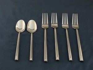 HAMPTON acero inoxidable RITZ, 4 tenedores de cena, 2 cucharaditas, ¡brillante y brillante! LotAb1 - Imagen 1 de 2
