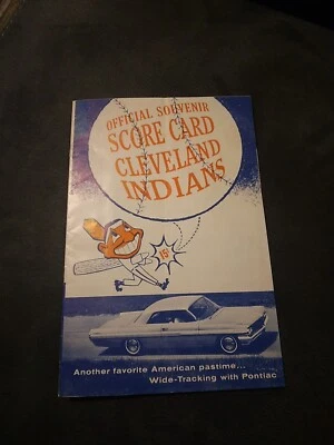 1962 Cleveland Indians Scorecard vs Chicago White Sox Program JUNE 14 1962 - Image 1 of 3