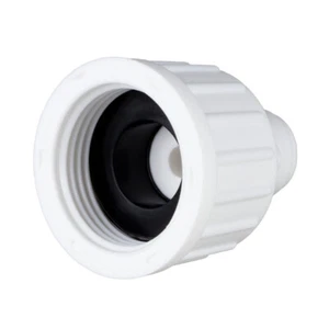 Conector de grifo de jardín de 3/4" BSP a 1/4" push fit para nevera americana y RO - Imagen 1 de 5