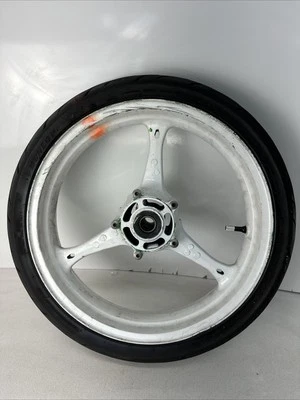 Llanta delantera Suzuki GSXR600 750 2006 54111-41G00-019 3,5 *DOBLADA* blanca Foto 1 de 4