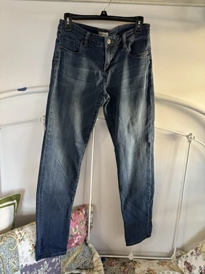 Orvis牛仔裤女式8深蓝色直筒状况完好 — 第 1/4 张图片