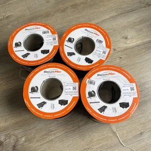 4x 100m Rolls Securi-Flex 5e C5-UTP-PE-BLK Cable Fast Post Vat Reg - Afbeelding 1 van 3