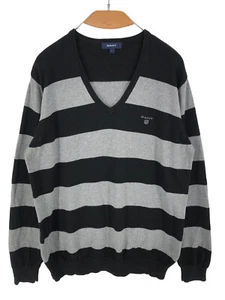 GANT Men V-Neck Jumper Pullover Sweater Size L - GG - Bild 1 von 9