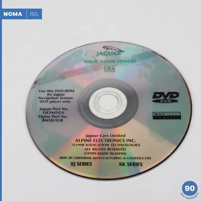00-03 Jaguar XJ8 XJR VDP X308 NAV Navigation System Disc DVD Alpine USA OEM - Image 1 of 4