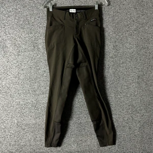 Kerrits Women's Size Small Brown Nylon Skinny Leg Seated Equestrian Pants - Picture 1 of 11