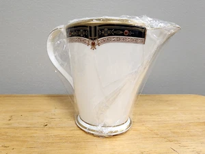 Noritake Gold and Sable  Bone China  #9758 Creamer Cream Pitcher   8 oz   NEW - Picture 1 of 3
