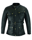 Black Leather Over Coat Men Pure Lambskin Size XS S M L XL XXL 3XL Custom Made