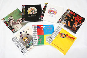 Queen Mini LP CD 7 tytułów Zestaw Replika Paper Sleeve Obi Toshiba EMI Japonia Retro