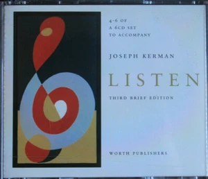 4-6 of A 6CD Set to Accompany Joseph Kerman Listen (Third Brief Edition) - Imagen 1 de 3