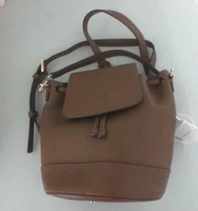 TORY BURCH BROWN/MOOSE THEA MINI BACKPACK - Picture 1 of 21